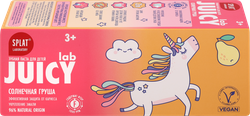 Зубная паста детская SPLAT Juicy Lab Груша со фтором, 55мл, крупный план