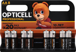 Батарейки OPTICELL Professional AA, Арт. 5052007, 8шт, фотография
