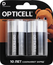 Батарейки OPTICELL Basic D, Арт. 5051005, 2шт, картинка