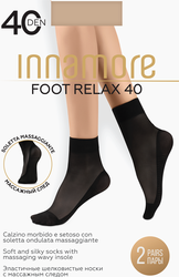 Носки женские INNAMORE Foot Relax 40 den miele, крупный план