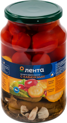 Ассорти овощное ЛЕНТА с кабачками, 900мл, вид