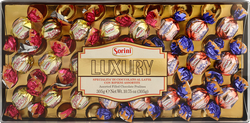 Конфеты SORINI Luxury пралине из молочного шоколада с хрустящими кусочками карамели, 305г, изображение