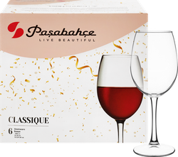 Набор бокалов для вина PASABAHCE Classique 360мл, стекло, Арт. 440151, 6шт, вид