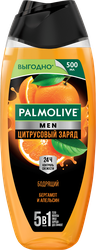Гель для душа PALMOLIVE Men Цитрусовый заряд Бодрящий, 500мл, фотография