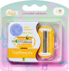 Кассеты сменные для бритья женские TOPBEAUTY Paris, 2шт, детальное фото