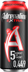 Напиток энергетический ADRENALINE Rush Extra тонизирующий, 0.449л, фотография