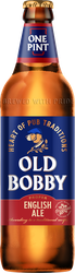Напиток пивной OLD BOBBY Ale пастеризованный 4,5%, 0.568л, крупный план