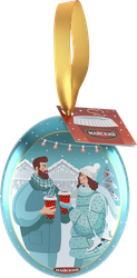 Чай черный МАЙСКИЙ Новогодний медальон, листовой, 20г, картинка