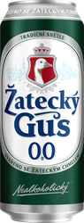 Изображение товара Напиток пивной безалкогольный светлый ZATECKY GUS 0.0 пастеризованный 0,04%, 0.45л