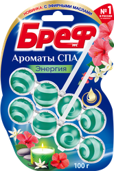 Туалетный блок БРЕФ Ароматы СПА Энергия 100г, 2шт, детальное фото