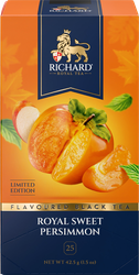 Чай черный RICHARD Royal Sweet Persimmon, ароматизированный, 25пак, детальное фото