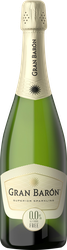 Вино игристое безалкогольное GRAN BARON White, 0.75л, крупный план