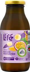 Смузи ЛЕНТА LIFE Банан, маракуйя, 0.3л, крупный план