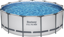 Бассейн каркасный BESTWAY Steel Pro Max 396x122см 12690л, с фильтром-насосом, Арт. 5618W, изображение