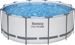 Бассейн каркасный BESTWAY Steel Pro Max 366x122см 10250л, с фильтром-насосом, лестницей и тентом, Арт. 56420, изображение