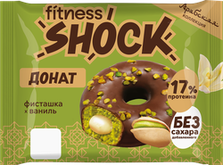 Пирожное протеиновое FITNESSHOCK Донат с фисташкой, 70г, детальное фото