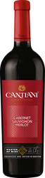 Вино CANTIANI Каберне Совиньон Мерло красное сухое, 0.75л, крупный план