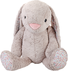 Игрушка мягкая BIGGA Зайчик 80см, Арт. DT80, крупный план