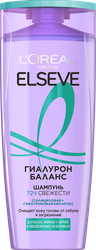Шампунь для волос жирных у корней и обезвоженных на кончиках ELSEVE Гиалурон Баланс, 400мл, крупный план