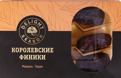 Финики DELIGHT SEASON Королевские Меджуль, сушеные с косточкой, 180г, крупный план