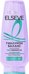 Бальзам для волос жирных у корней и обезвоженных на кончиках ELSEVE Гиалурон Баланс, 400мл, крупный план