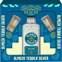 Напиток спиртной OLMECA Текила Silver 35%, с 2-мя стопками, п/у, 0.7л, детальное фото
