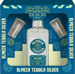 Напиток спиртной OLMECA Текила Silver 35%, с 2-мя стопками, п/у, 0.7л, фото