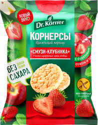 Хлебцы рисово-кукурузные DR KORNER Смузи-клубника, мини, 40г, картинка
