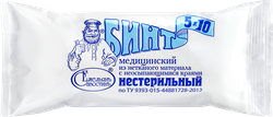 Бинт медицинский ЕМЕЛЬЯНОВСКИЙ из нетканого материала с неосыпающимися краями нестерильная индивидуальной упаковке, 5мх10см, детальное фото