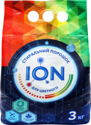 Стиральный порошок для цветного белья ION, 3кг, крупный план