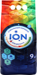Стиральный порошок для цветного белья ION, 9кг, крупный план