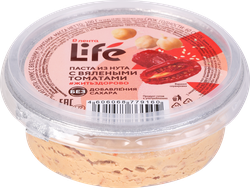 Паста из нута ЛЕНТА LIFE с вялеными томатами, 100г, картинка