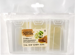Набор контейнеров для специй SUGAR&SPICE Honey, прозрачные, 0.2л, Арт. SE1127ПР-Л, 3шт, детальное фото