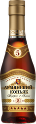 Коньяк АРМЯНСКИЙ 5 лет ординарный 40%, 0.25л, картинка