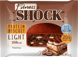 Бисквит протеиновый FITNESSHOCK Protein Biscuit Итальянский десерт, 40г, фото