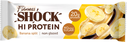 Батончик протеиновый FITNESSHOCK Hi-Protein Банановый десерт, неглазированный, 60г, изображение