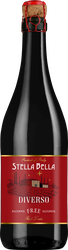 Вино игристое безалкогольное STELLA BELLA Диверсо Россо красное сладкое, 0.75л, картинка
