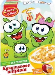Готовый завтрак CRUNCH TIME Ам Ням, шарики со вкусом меда и яблока, 170г, вид