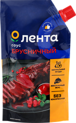 Соус ЛЕНТА Брусничный, 200г, крупный план