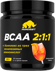 Комплексная пищевая добавка PRIMEKRAFT BCAA 2:1:1 со вкусом апельсиновый спритц, 150г, фото