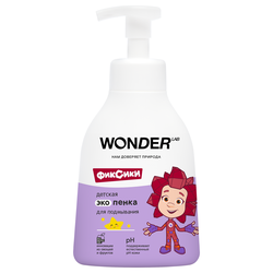 Экопенка для подмывания детская WONDER LAB без запаха, 0+, 450мл, крупный план