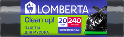 Пакет для мусора LOMBERTA 90x130см, 240л, Арт. 555659, 20шт, фотография