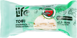 Тофу ЛЕНТА LIFE Томаты и итальянские травы, без змж, 120г, фотография
