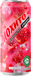 Напиток ОЧАКОВО Коктейль Мохито Гранат газированный, 0.45л, крупный план