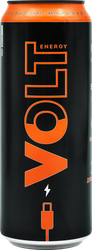 Изображение товара Напиток энергетический VOLT ENERGY со вкусом апельсина и маракуйи пастеризованный газированный, 0.45л