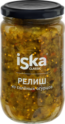 Соус ISKA Релиш из соленых огурцов, 350г, крупный план