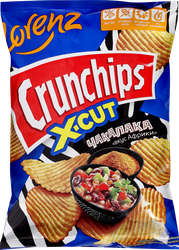 Чипсы картофельные LORENZ Crunchips X-Cut&nbsp;Чакалака, рифленые, 130г, вид