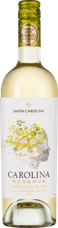 Вино SANTA CAROLINA Carolina Reserva Совиньон Блан ординарное белое сухое, 0.75л, крупный план