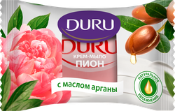 Крем-мыло туалетное DURU Пион с маслом арганы, 80г, фото