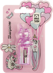Точилка MESHU Cute unicorn пластиковая, 1 отверстие, в ассортименте, картинка